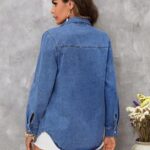 Long-Sleeve Denim Shirt - regular