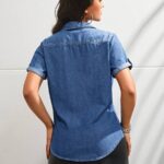Short Sleeve Casual Denim shirt - regular
