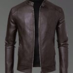 Casual Vintage Motorcycle Leather Jacket