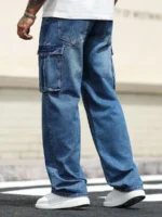 Cygnowear Plus Size Straight-Leg Denim Jeans – Dark Wash